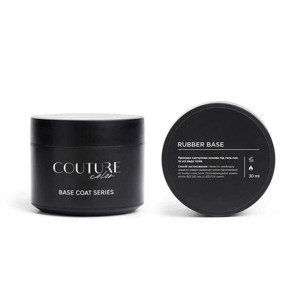 База каучукова для гель-лаку Couture Colour Rubber Base Coat 30 мл (2907928990803) - Фото 1 База каучукова для гель-лаку Couture Colour Rubber Base Coat 30 мл (2907928990803) - зображення 1