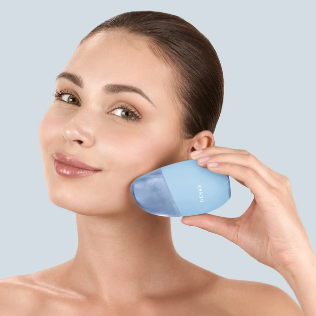 Массажер для лица GESKE Cool&Warm Eye and Face Massager 7в1 аквамариновый - изображение 2