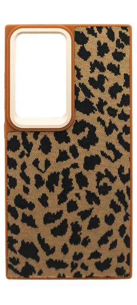 Чохол-накладка Textile Leopard для Samsung S24 Ultra SM-G928B Brown - Фото 1 Чохол-накладка Textile Leopard для Samsung S24 Ultra SM-G928B Brown - зображення 1