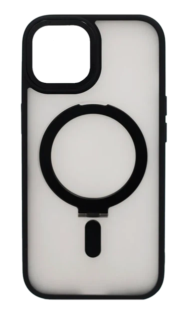 Чохол-накладка Shadow Matt Magsafe-Stand для iPhone 15 Black - Фото 1 Чохол-накладка Shadow Matt Magsafe-Stand для iPhone 15 Black - зображення 1