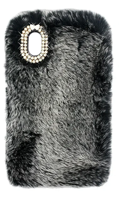 Чохол силіконовий Faux Fur для iPhone XR Grey - Фото 1 Чохол силіконовий Faux Fur для iPhone XR Grey - зображення 1
