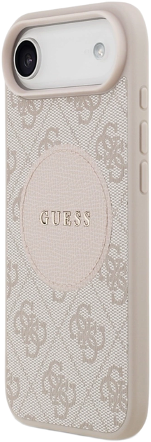Панель Guess 4G Circle Classic Logo MagSafe для Apple iPhone 17 Air Pink (GUHMP17MP4PGRSGP) - зображення 2