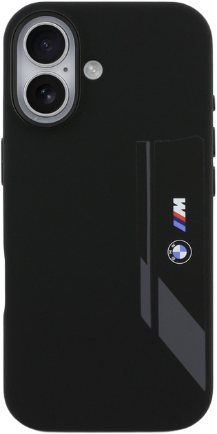 Панель BMW M Silicon Vertical Logo MagSafe для Apple iPhone 17 Black (BMHMP17S25SDBSK) - зображення 3