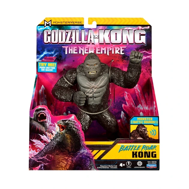 Фігурка GODZILLA X KONG – КОНГ ГОТОВИЙ ДО БОЮ (18 cm, звук) - Фото 5 Фігурка GODZILLA X KONG – КОНГ ГОТОВИЙ ДО БОЮ (18 cm, звук) - изображение 5