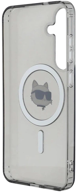 Панель Karl Lagerfeld Button Choupette Head Printed Logo MagSafe для Samsung Galaxy S25 Black (3666339449926) - зображення 6