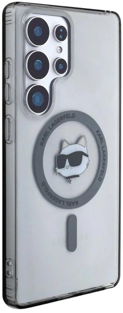 Панель Karl Lagerfeld Button Choupette Head Printed Logo MagSafe для Samsung Galaxy S25 Ultra Black (3666339449940) - зображення 4