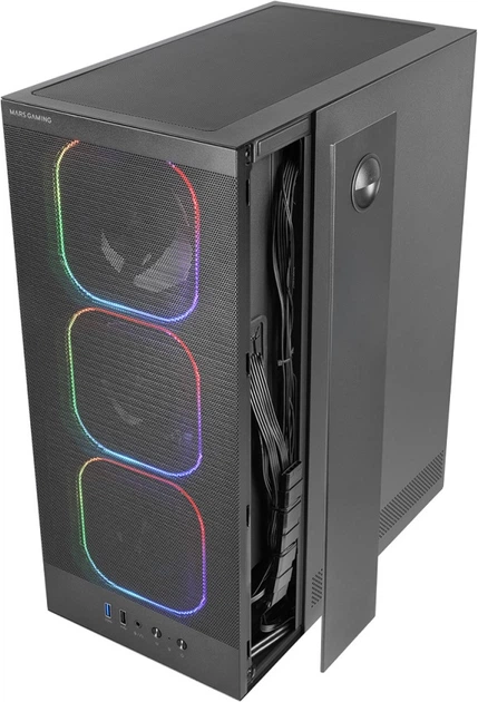 Obudowa Tacens Mars MC-NEBULA Black (TACMARS-MCNEBULA) - obraz 2