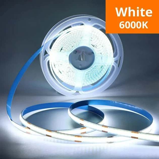 USB светодиодная лента 5V COB, холодный белый свет, с сенсорной кнопкой, 5м - изображение 6
