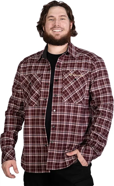 Сорочка Camotec Буревій M Burgundy Check - Фото 1 Сорочка Camotec Буревій M Burgundy Check - зображення 1