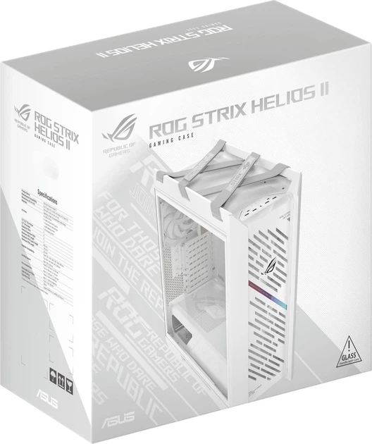 Корпус ASUS ROG Strix Helios II GX601S White (90DC00W3-B39000) Без БП - Фото 15 Корпус ASUS ROG Strix Helios II GX601S White (90DC00W3-B39000) Без БП - изображение 15