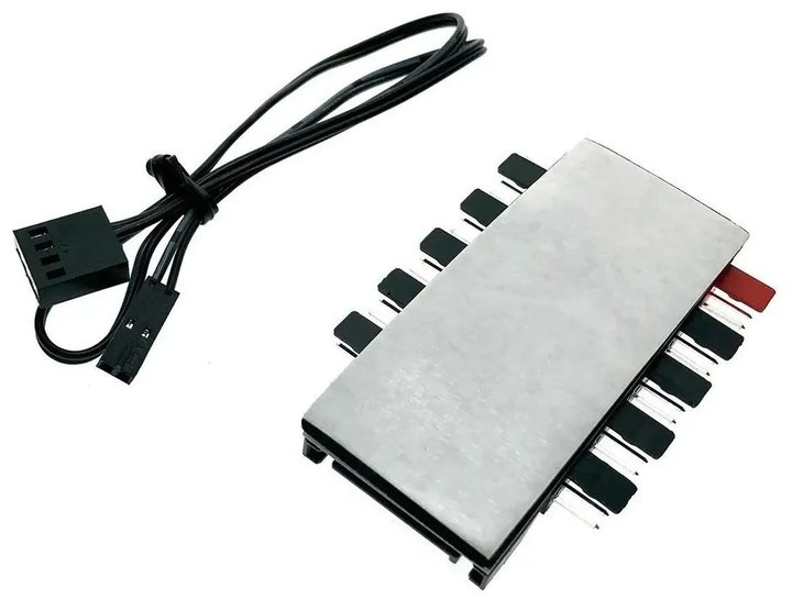 PWM хаб розгалужувач на 10 вентиляторів 12V 4 Pin SATA - зображення 4