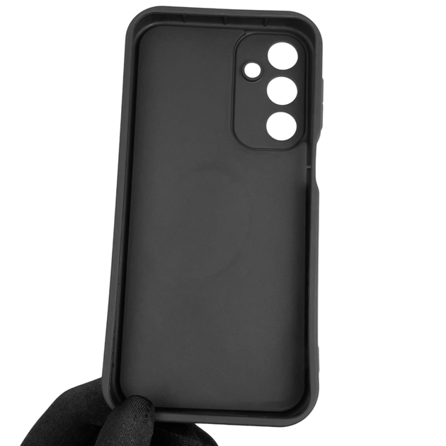 Чехол силиконовый Soft Touch с 3D принтом для Samsung Galaxy A16 (SM-A165) черный (Полная защита камеры) - изображение 2