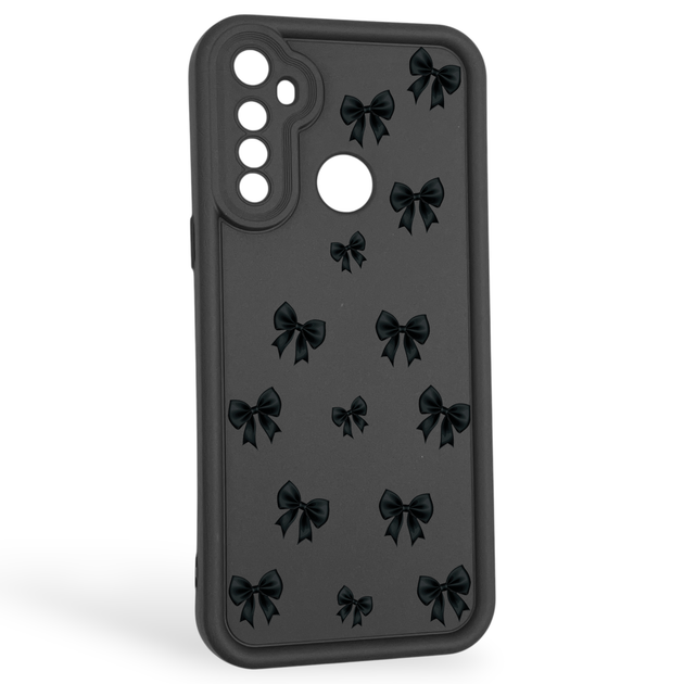 Чехол силиконовый Soft Touch с 3D принтом для Realme C3 черный (Полная защита камеры) - Фото 1 Чехол силиконовый Soft Touch с 3D принтом для Realme C3 черный (Полная защита камеры) - изображение 1
