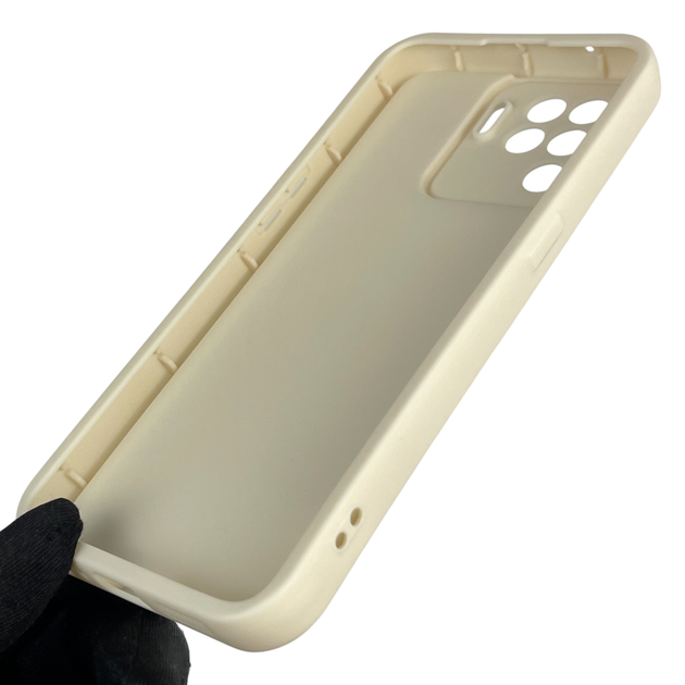 Чехол силиконовый Soft Touch с 3D принтом Украина для Oppo Reno 5 Lite молочный (Полная защита камеры) - изображение 5