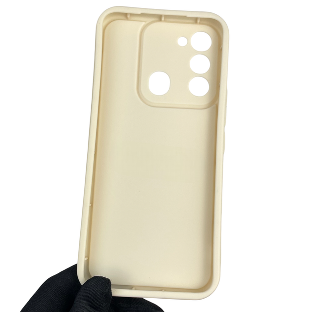 Чехол силиконовый Soft Touch с 3D принтом для TECNO Spark Go 2022 (KG5m) молочный (Полная защита камеры) - изображение 4