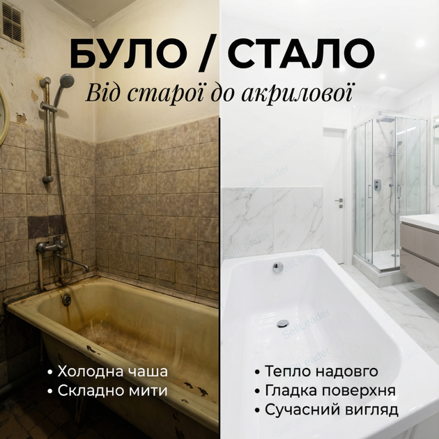 Акриловая ванна Insana Efes 105x70 см пристенная купель глубина 30 см для квартиры дома отеля хостела без ног - изображение 5