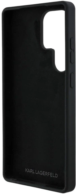 Etui Karl Lagerfeld Silicone Metal Signature Logo do Samsung Galaxy S25 Ultra Black (3666339450083) - obraz 6