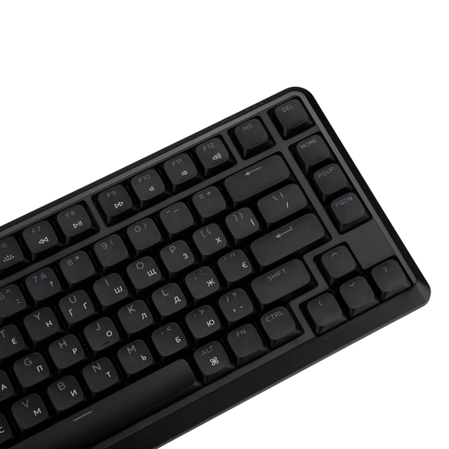 Клавіатура механічна J1 82Key, K pro Banana, WL/BT/USB-A, QMK, Hot-swap, EN/UKR, RGB, чорни Keychron (teh0013916) - зображення 9