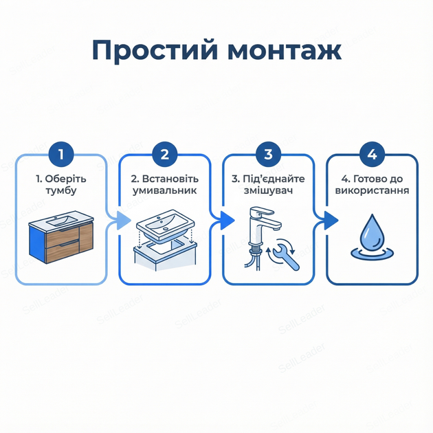 Умывальник накладной литой камень для ванной раковина 60х45х15,8см на тумбу прямоугольный с отверстием - изображение 8