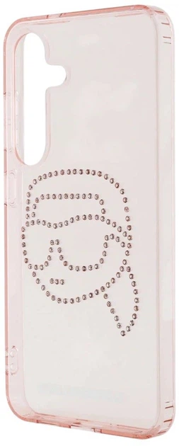 Панель Karl Lagerfeld Rhinestones Karl Head Logo для Samsung Galaxy S25 Pink (3666339450113) - зображення 5