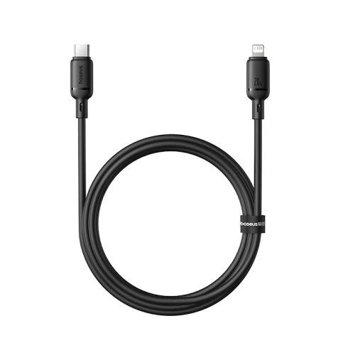 PD Кабель Baseus Silky Series Type-C to Lightning 20W 1m чорний P10377700113-00 - изображение 3