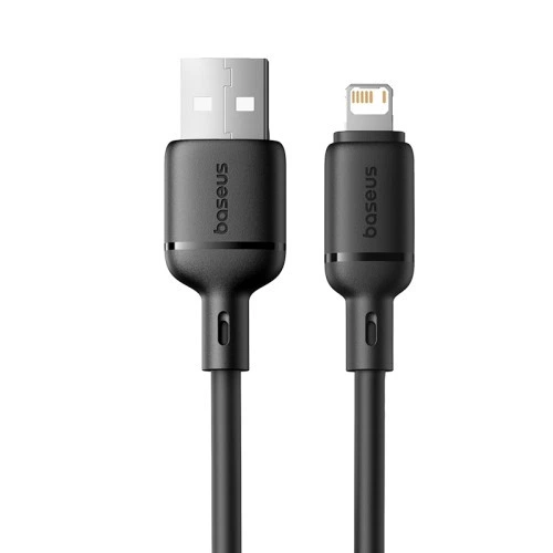USB кабель Baseus Silky Series USB to Lightning 2.4A 1m чорний P10377702113-00 - Фото 5 USB кабель Baseus Silky Series USB to Lightning 2.4A 1m чорний P10377702113-00 - зображення 5