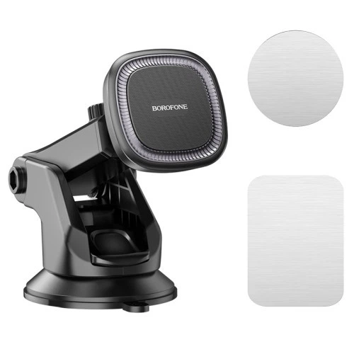 Автоутримувач BOROFONE BH97 NT Ice magnetic car holder (center console) чорний - зображення 3