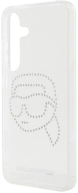 Панель Karl Lagerfeld Rhinestones Karl Head Logo для Samsung Galaxy S25 Transparent (3666339450137) - зображення 5