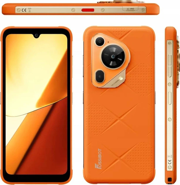 Смартфон Fossibot F112 Pro 8/256GB Flame Orange - зображення 2