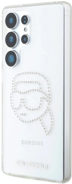 Etui Karl Lagerfeld Rhinestones Karl Head Logo do Samsung Galaxy S25 Ultra Transparent (3666339450144) - obraz 2