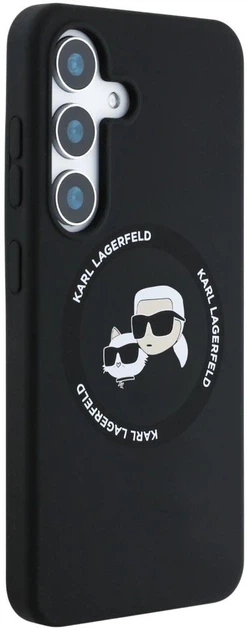 Etui Karl Lagerfeld Rhinestones Karl Head Logo do Samsung Galaxy S25 Plus Black (3666339450168) - obraz 4
