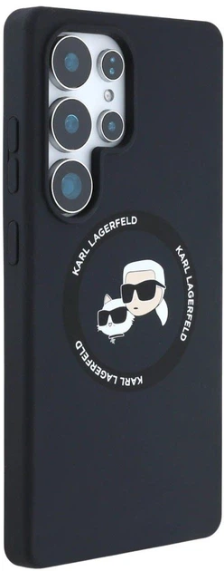 Etui Karl Lagerfeld Rhinestones Karl Head Logo do Samsung Galaxy S25 Ultra Black (3666339450175) - obraz 4