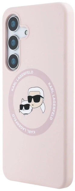 Панель Karl Lagerfeld Rhinestones Karl Head Logo для Samsung Galaxy S25 Plus Pink (3666339450168) - зображення 2
