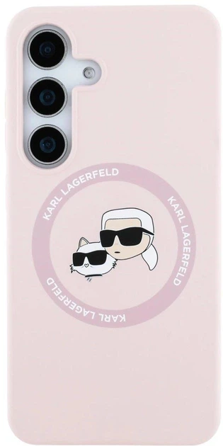 Панель Karl Lagerfeld Rhinestones Karl Head Logo для Samsung Galaxy S25 Plus Pink (3666339450168) - зображення 3