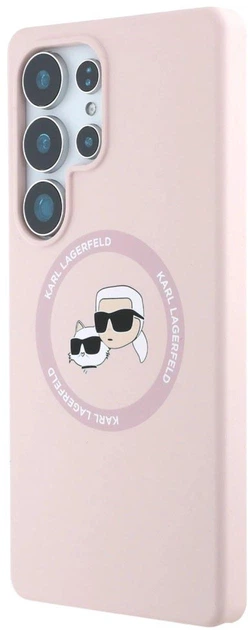 Etui Karl Lagerfeld Rhinestones Karl Head Logo do Samsung Galaxy S25 Ultra Pink (3666339450229) - obraz 2