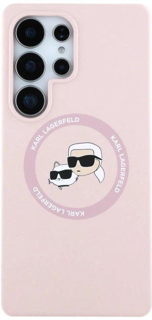 Etui Karl Lagerfeld Rhinestones Karl Head Logo do Samsung Galaxy S25 Ultra Pink (3666339450229) - obraz 3
