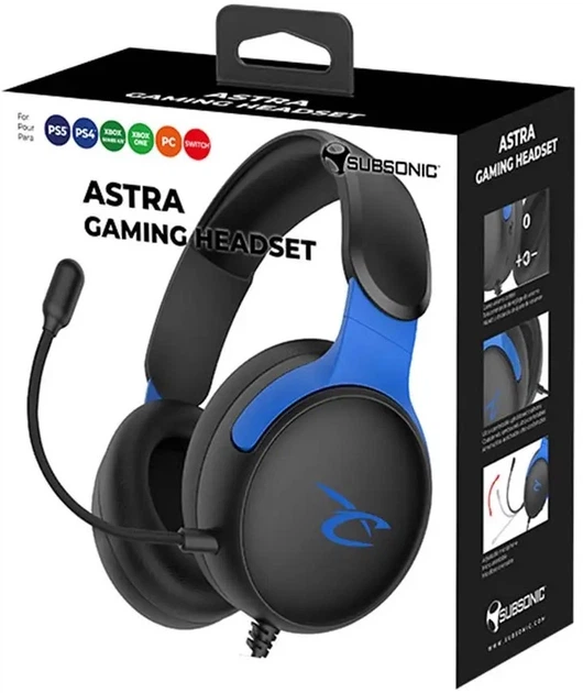 Навушники Subsonic Astra Gaming Black/Blue (SA5683-2) - зображення 7