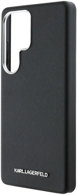 Etui Karl Lagerfeld Saffiano Full Wrapped Elongated Metal Logo MagSafe do Samsung Galaxy S25 Ultra Black (3666339450250) - obraz 5