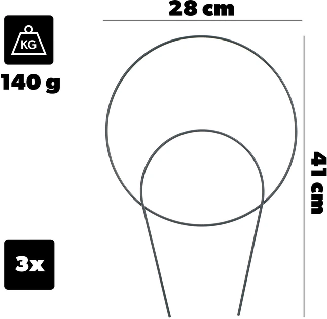Підставки для горщиків Kadax Fora полукруг K11358 3 шт. - зображення 3