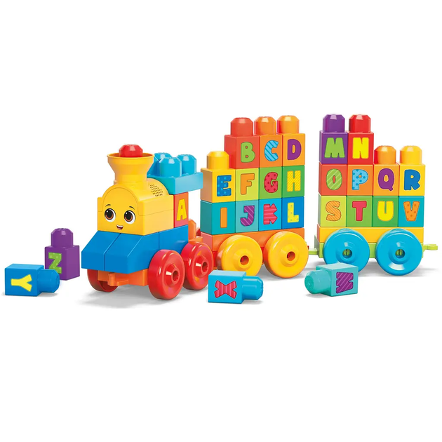 Конструктор Mega Bloks Музыкальный паровозик (FWK22) Mattel FWK22 - Фото 4 Конструктор Mega Bloks Музыкальный паровозик (FWK22) Mattel FWK22 - изображение 4