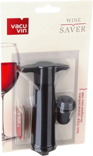 Zestaw do przechowywania wina Vacu Vin Pompa próżniowa 1 szt + Pokrywka próżniowa 1 szt (8714793085442) - obraz 2