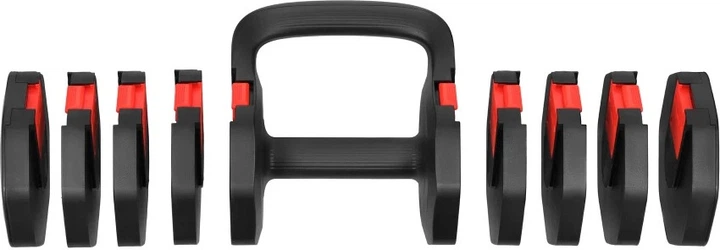 Hantla HMS HL05 regulowana 3 w 1 z funkcją podpórki do pompek i kettlebella 11.34 kg Czarna 17-47-402 (5908261685729) - obraz 2