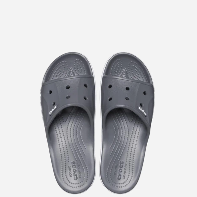 Чоловічі шльопанці для пляжу Crocs Bayaband Slide 205392-0DA 42-43 (M9/W11) 27 см Сірі (196265589906) - зображення 3