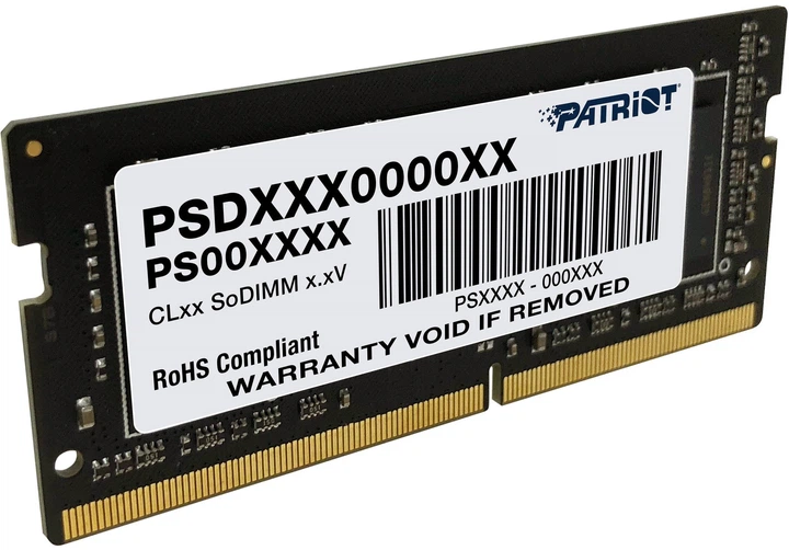 Оперативна пам'ять Patriot DDR4-2400 8GB Signature Line SO-DIMM (PSD48G24002S) - зображення 2