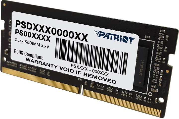 Оперативна пам'ять Patriot DDR4-2400 8GB Signature Line SO-DIMM (PSD48G24002S) - зображення 3