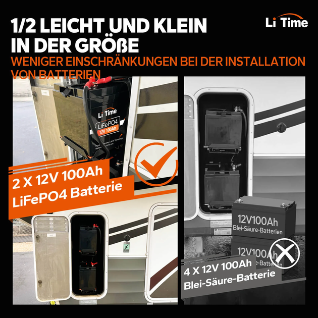 Аккумулятор Li Time LiFePO4 12.8V 100Ah - изображение 3