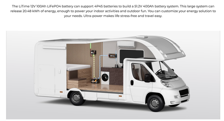 Аккумулятор Li Time LiFePO4 12.8V 100Ah - изображение 9