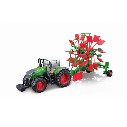 Модель Bburago ТРАКТОР FENDT 1050 VARIO із роторними валковими граблями 18-31665 - Фото 1 Модель Bburago ТРАКТОР FENDT 1050 VARIO із роторними валковими граблями 18-31665 - зображення 1