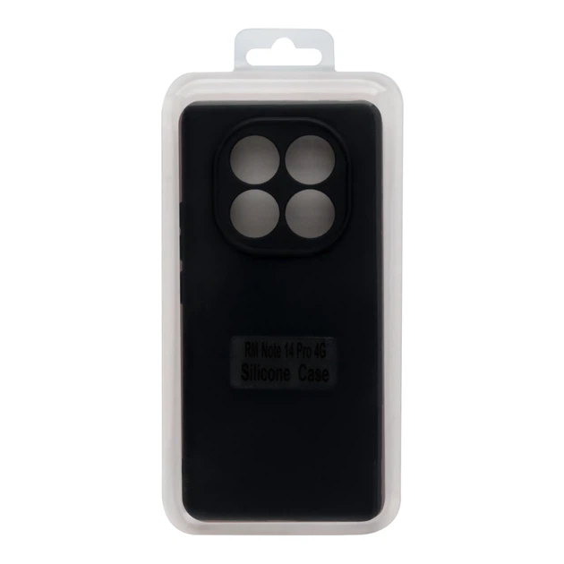 Чехол для Xiaomi Redmi Note 14 Pro 4G Silicone Cover Full Camera (A) Black - Фото 2 Чехол для Xiaomi Redmi Note 14 Pro 4G Silicone Cover Full Camera (A) Black - изображение 2