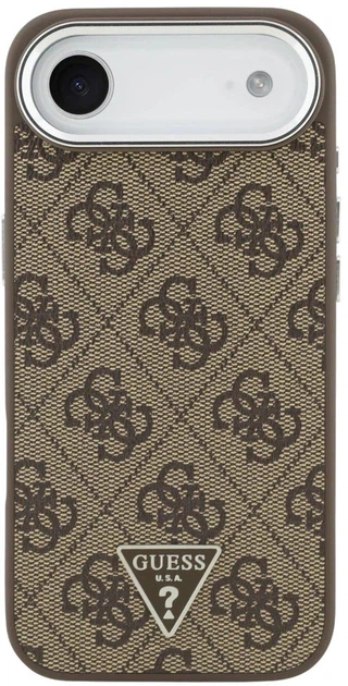 Панель Guess 4G Triangle Logo MagSafe для Apple iPhone Air Brown (3666339517601) - зображення 3